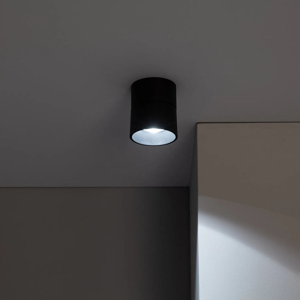 Faretto LED Abruzzo Romeo 15W nero 4000K orientabile