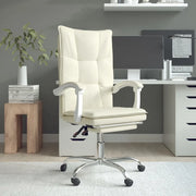 Poltrona da Ufficio Reclinabile Crema in Similpelle cod mxl 27014