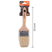 Trade Shop - Pennello Piatto 25.5 Cm Con Manico In Legno Setole Morbide Pittura Vernice 90207 -