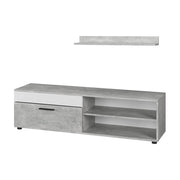 Vicco Parete attrezzata Cemento/Bianco con 1 lembo