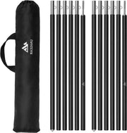 Set di sostegni per tende in alluminio telescopici - regolabili da 40cm a 240cm - per vele, tende, ombrelli, campeggio