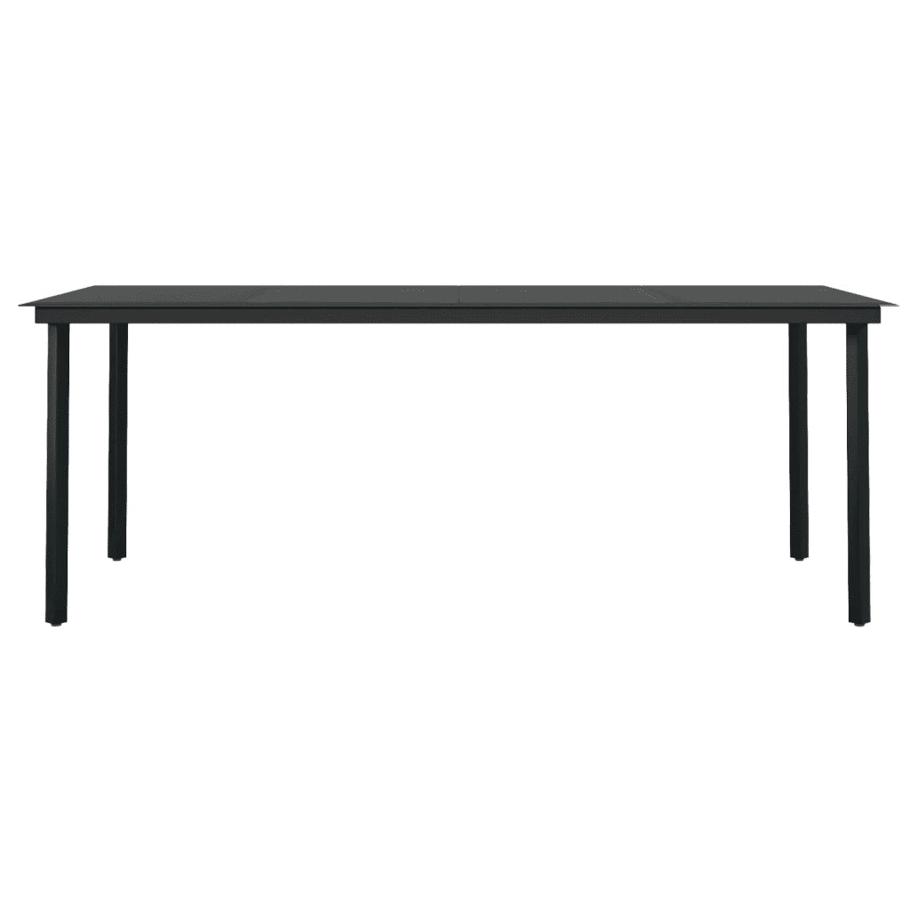 Set Mobili da Pranzo per Giardino 7 pz Nero cod mxl 44620