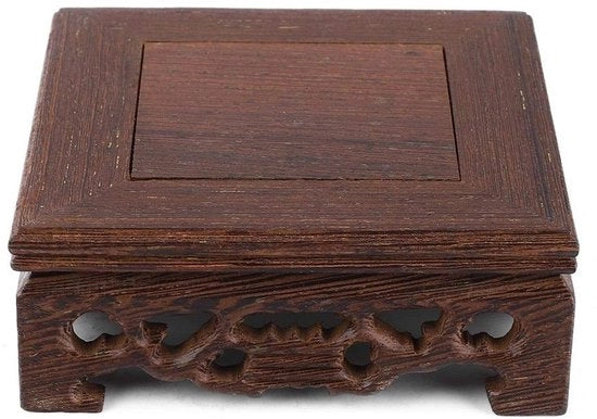 Base in Legno Massello - Supporto per Vaso - Base per Bonsai - Decorazione per Vaso - Base per Teiera - Supporto per Display - Base Leggera e Pratica