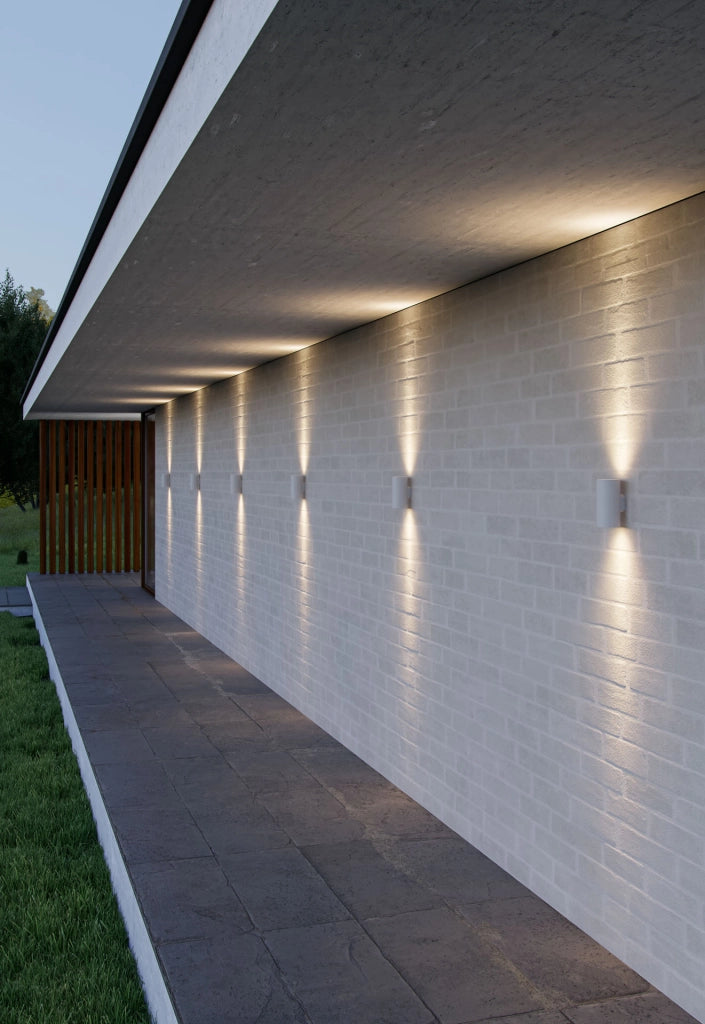 SUNSET Applique LED da parete circolare 16W Switch 2700K-4000K IP65 IK06 finitura Nero Opaco per illuminazione di esterni professionali