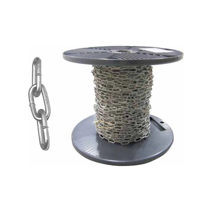 Inoxmare CATENA GENOVESE N.21 5 mm 40 metri in Acciaio Inox AISI 304 colore Acciaio