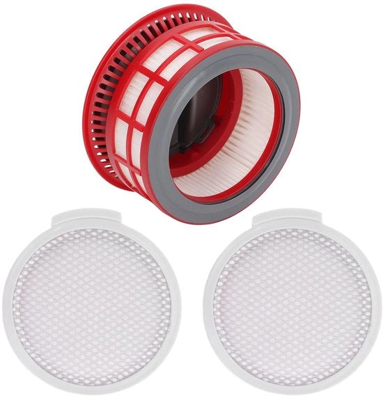 Filtro per Aspirapolvere di Sostituzione - Accessori - Adatto per H7 - ABS - Qualità dell'Aria Migliorata - 1 Filtro Posteriore/2 Scheiри di Protezione