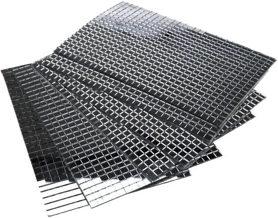 Set di specchi in mozaico da 600 pezzi - autoadesivi - 5 mm quadrati - vetro reale - manufatti artistici - ideali per decorare specchi - decorazione a specchi mozaico