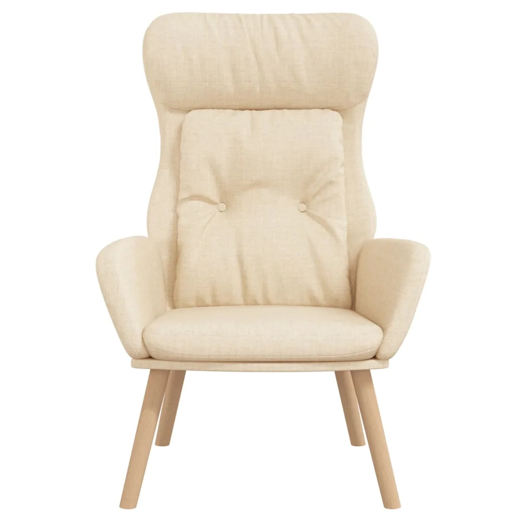 Poltrona Rilassante Crema in Tessuto 341292