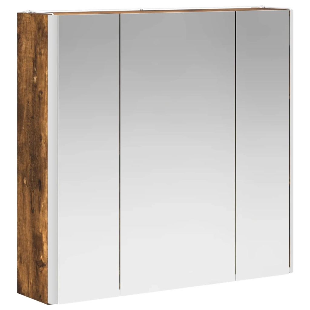 Mobiletto per specchio da bagno Rovere fumé