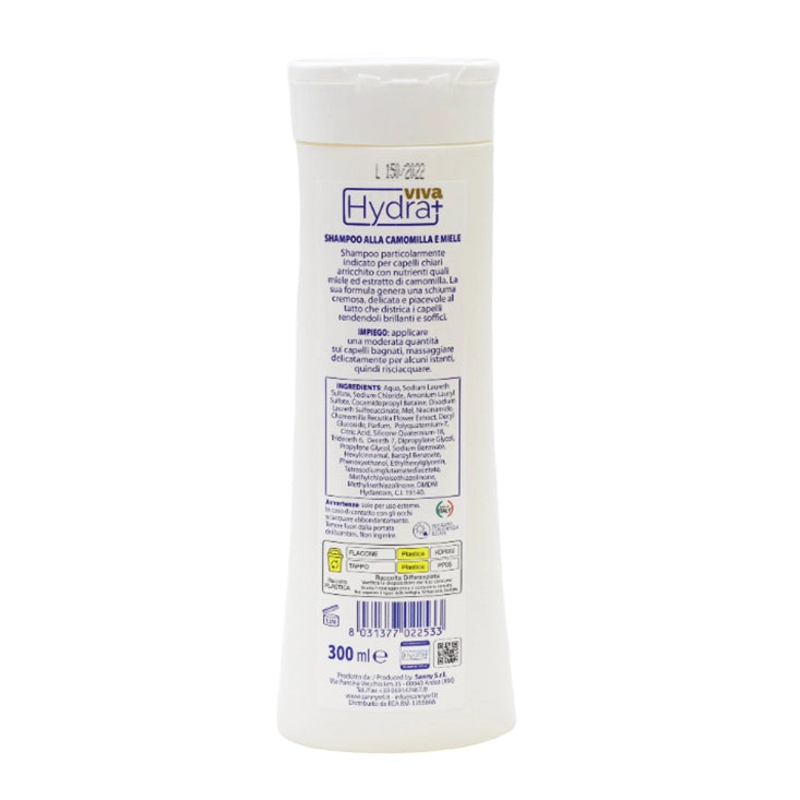 HYDRA VIVA+ SHAMPOO IN FORMATO DA 300 ML CAMOMILLA E MIELE