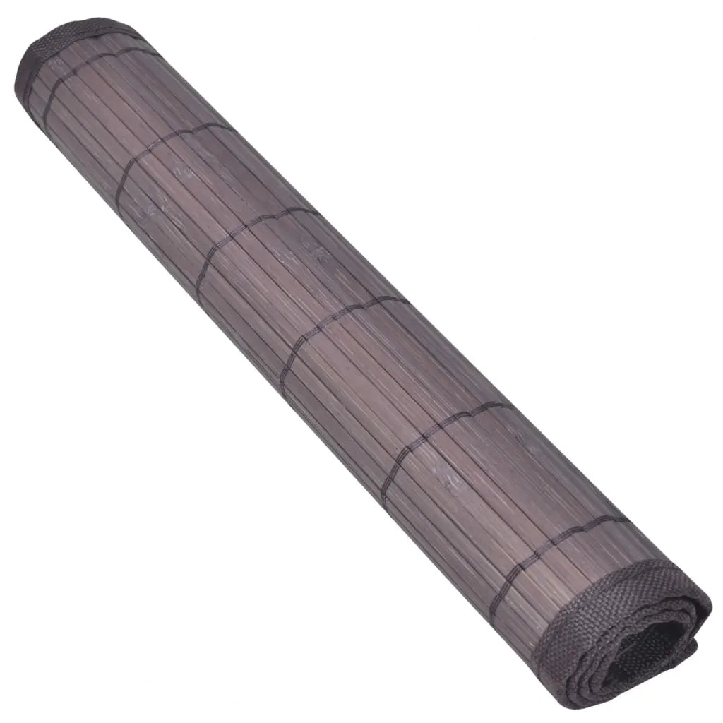 Tovagliette in Bambù 6 pz 30 x 45 cm Marrone Scuro 242110
