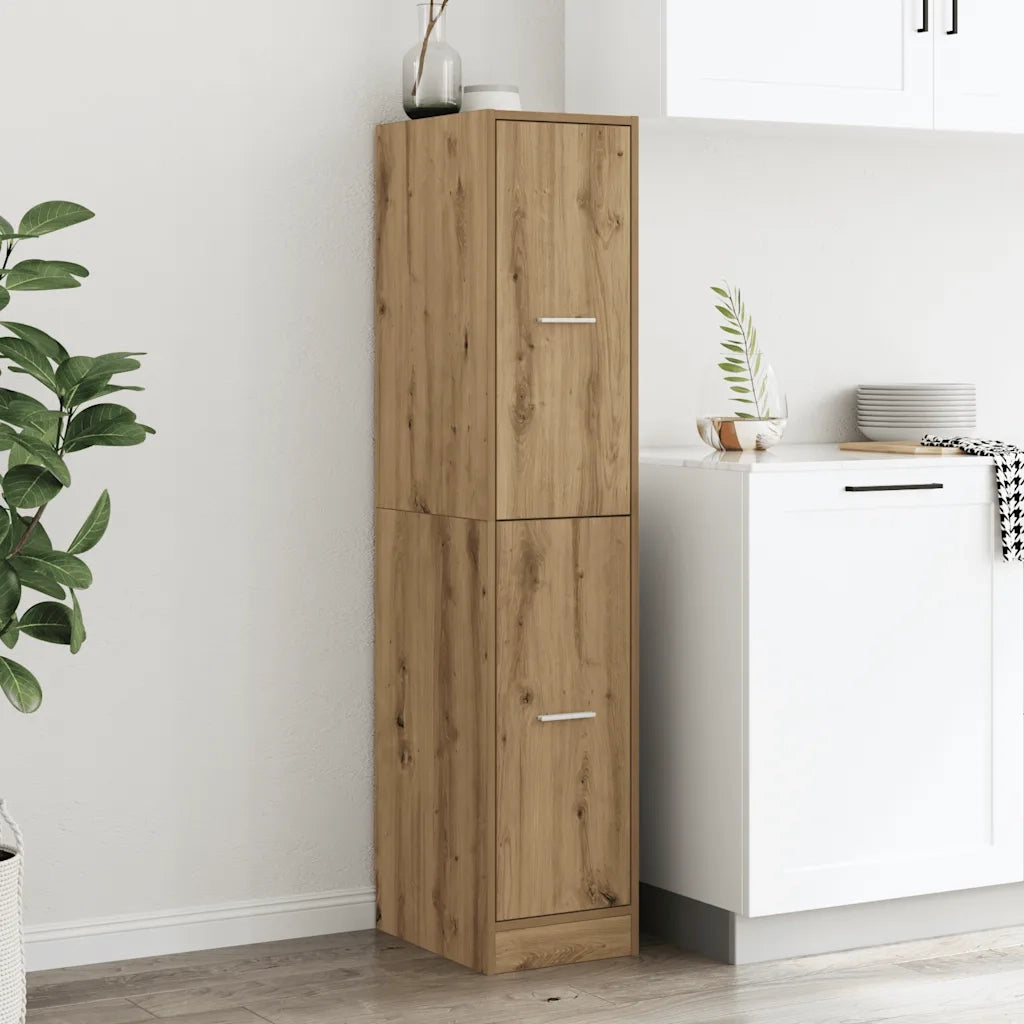 Armadietto da Farmacia Rovere 30x41x144,5 cm in Truciolato