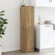 Armadietto da Farmacia Rovere 30x41x144,5 cm in Truciolato