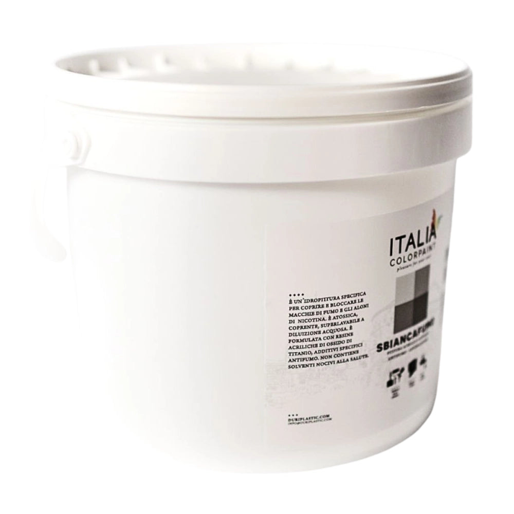 Sbiancafumo pittura acrilica bianco antimacchia e antialone *** formato 1 lt, confezione 1