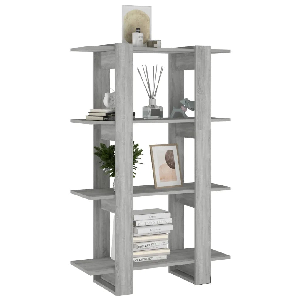 Libreria/Divisorio Grigio Sonoma 80x30x123,5 cm 813576