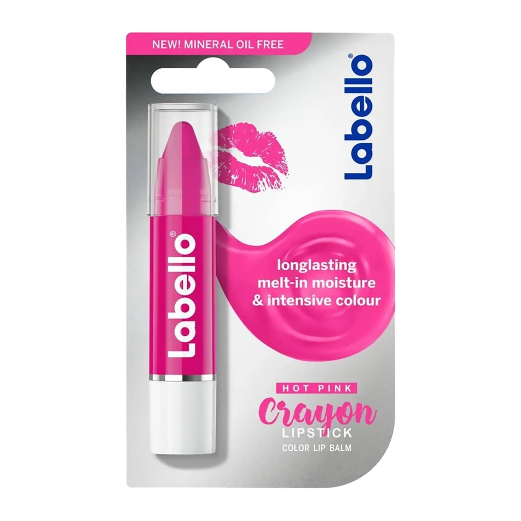 Labello Crayon Balsamo Matitone Labbra, Colora e Idrata, Senza Oli Minerali e Parabeni, 3g