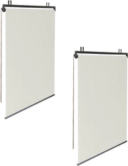 Set di 2 tende a rullo L 124 x H 225 cm per pergola ecru