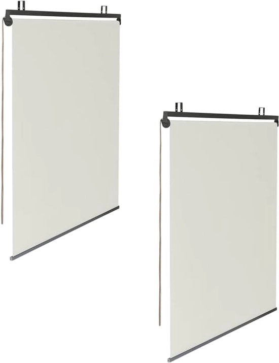 Set di 2 tende a rullo L 124 x H 225 cm per pergola ecru