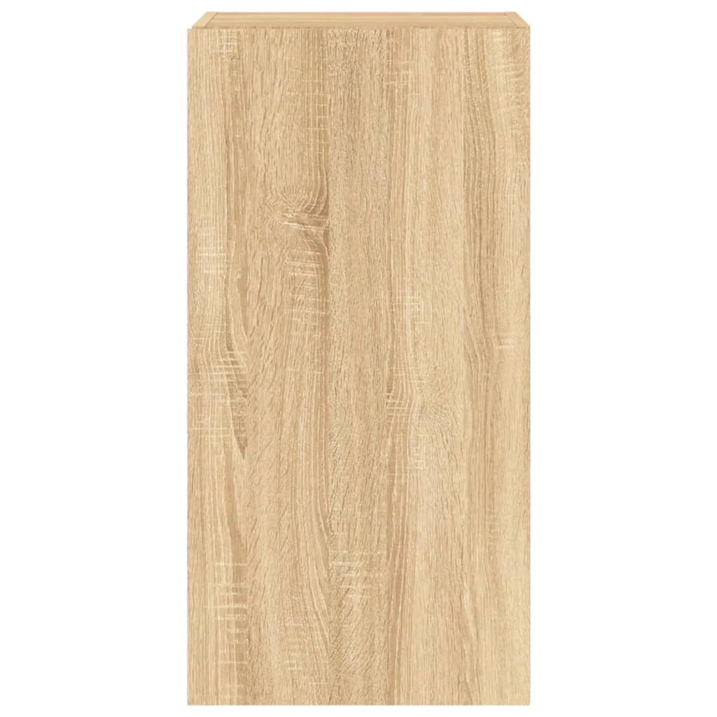 Mobile TV multimediale mensola TV credenza mobile TV sala da pranzo soggiorno parete attrezzata per camera da letto con luci LED rovere Sonoma 40,5 x 35 x 80 cm marrone 02_0028016