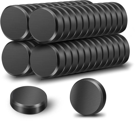 50 magneti per lavagne, piccoli magneti forti, magneti neri, magneti per frigorifero, kit di accessori per frigorifero per aule, uffici e armadietti