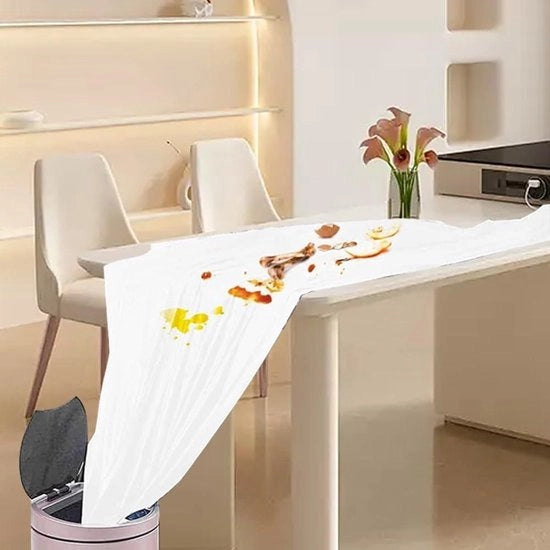 Tappeto da tavolo 10 pezzi rettangolare - impermeabile - compleanno festa picnic Natale - 137 x 274 cm