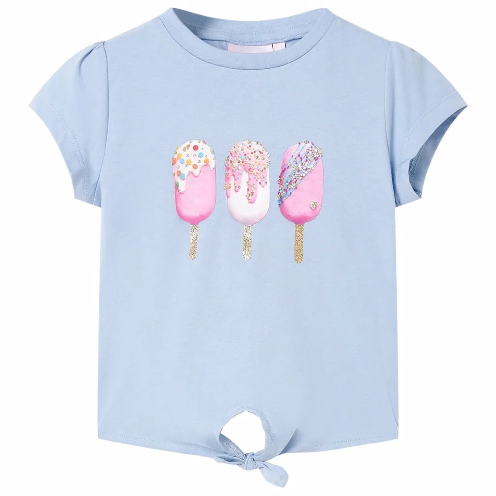 Maglietta da Bambina Blu 128
