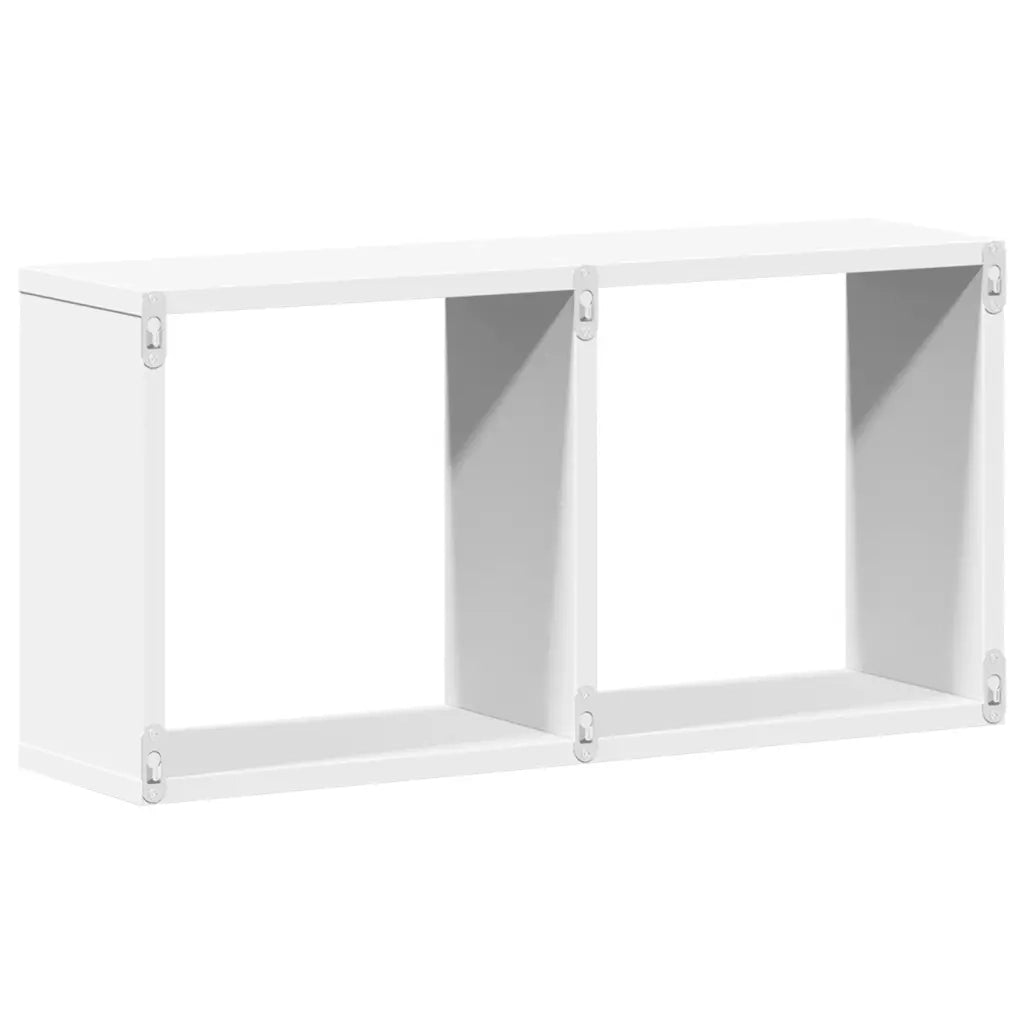 Mobile a Parete 60x16x30 cm Bianco in Legno Multistrato 854877