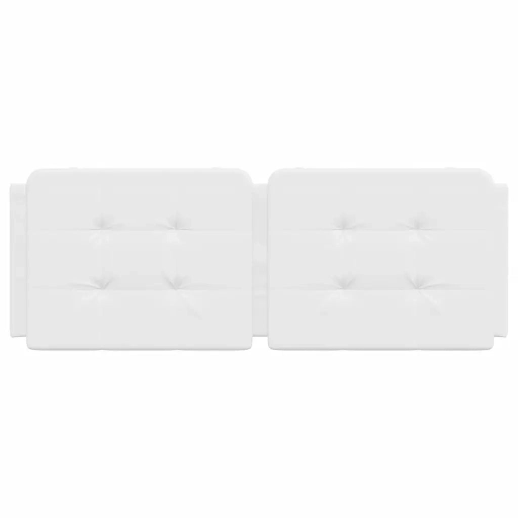 Cuscino Testiera Bianco 140 cm in Similpelle