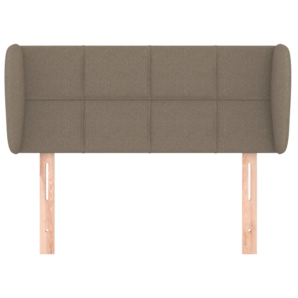 Testiera ad Orecchio-Testata con Orecchie Tortora 103x23x78/88 cm in Tessuto 834090