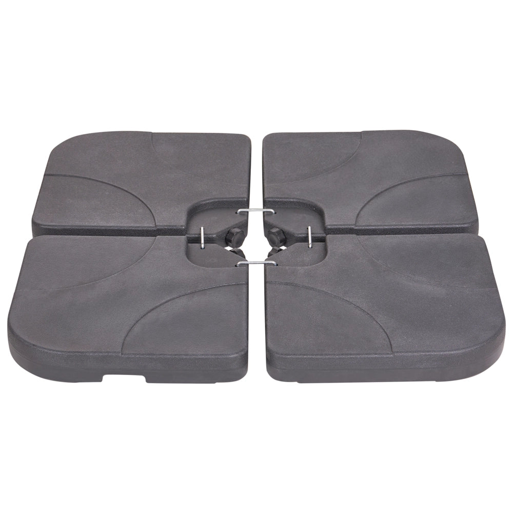 Base per ombrellone in materiale sintetico Nero quadrato 104 x 104 cm