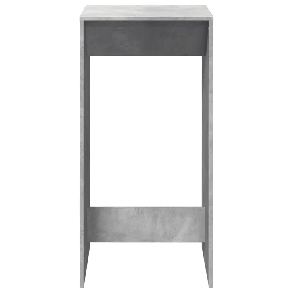 Tavolo da Bar Grigio Cemento 51x50x103,5cm in Legno Multistrato