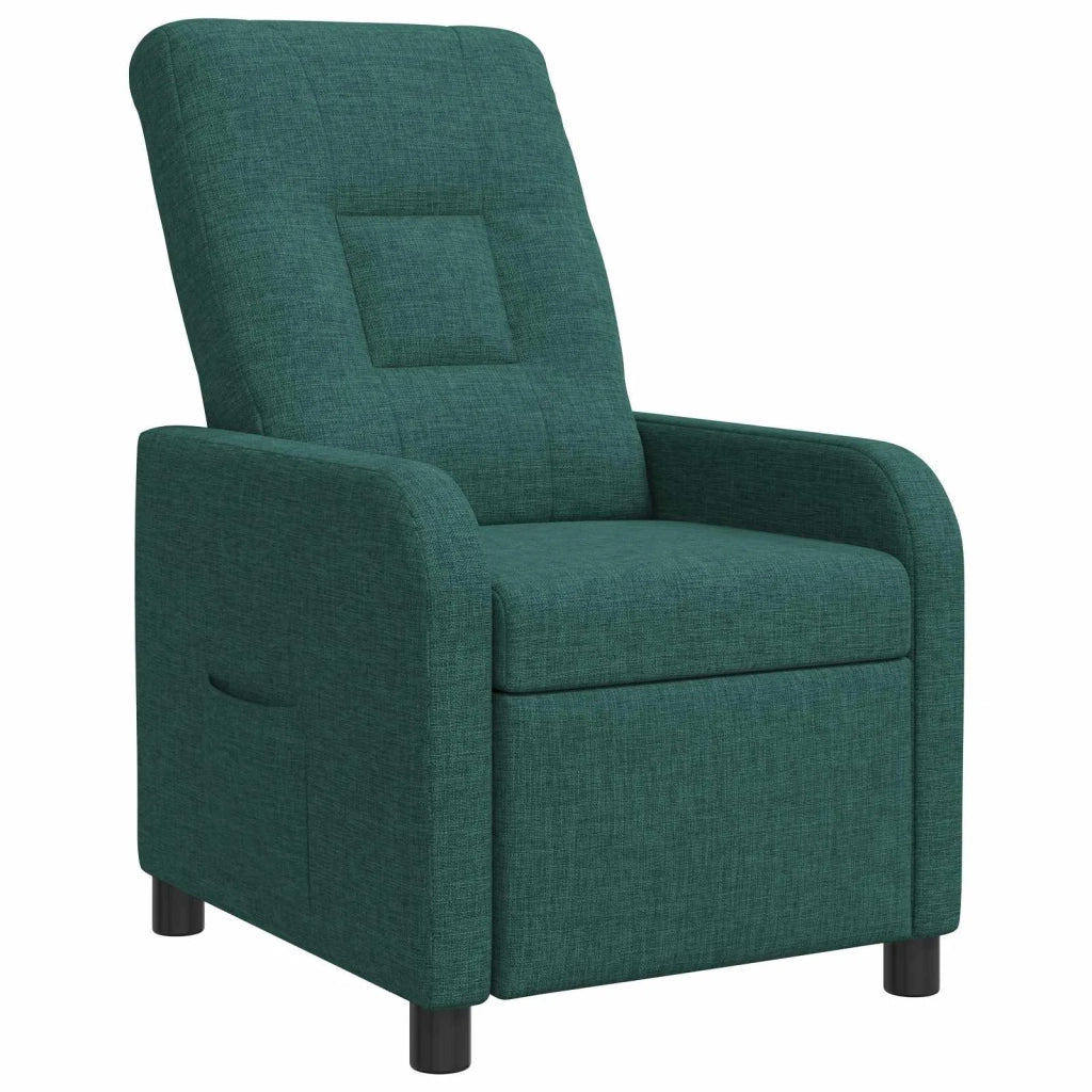 Divano Sedia-Poltrona reclinabile Verde Scuro Tessuto 836827