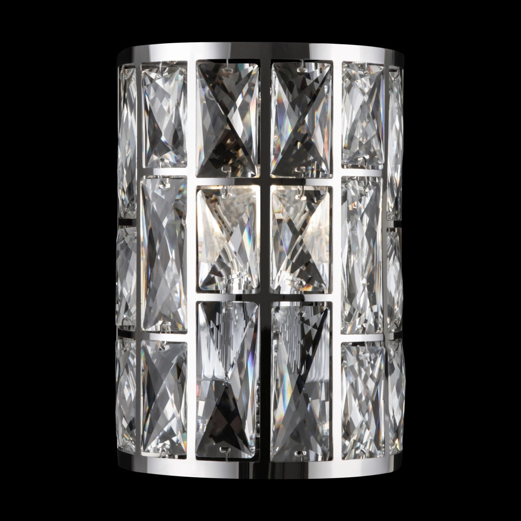 Maytoni applique moderna Gelid 1 luce E27 cromo metallo cristallo