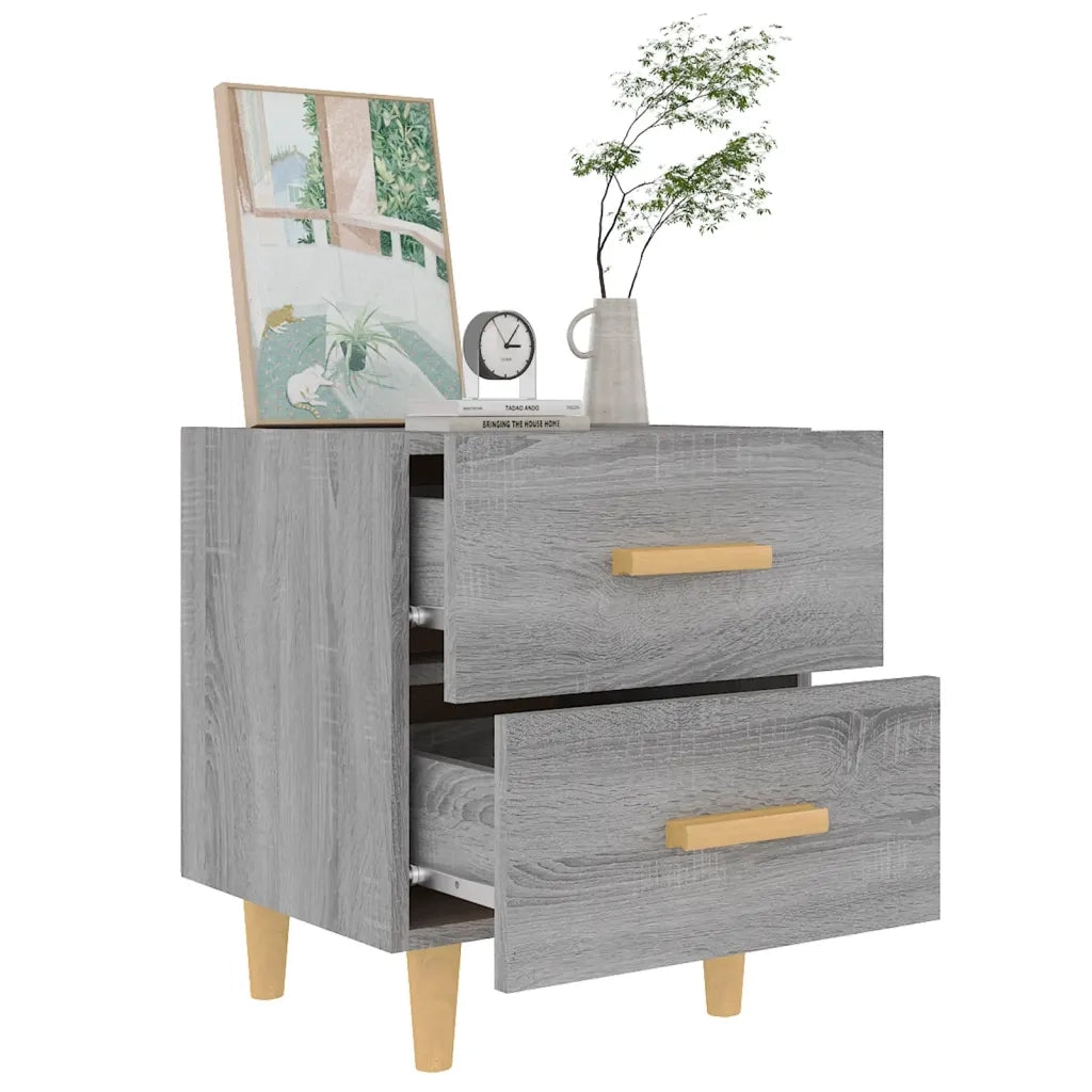 Comodino-Tavolino da notte Grigio Sonoma 40x35x47,5 cm 102940