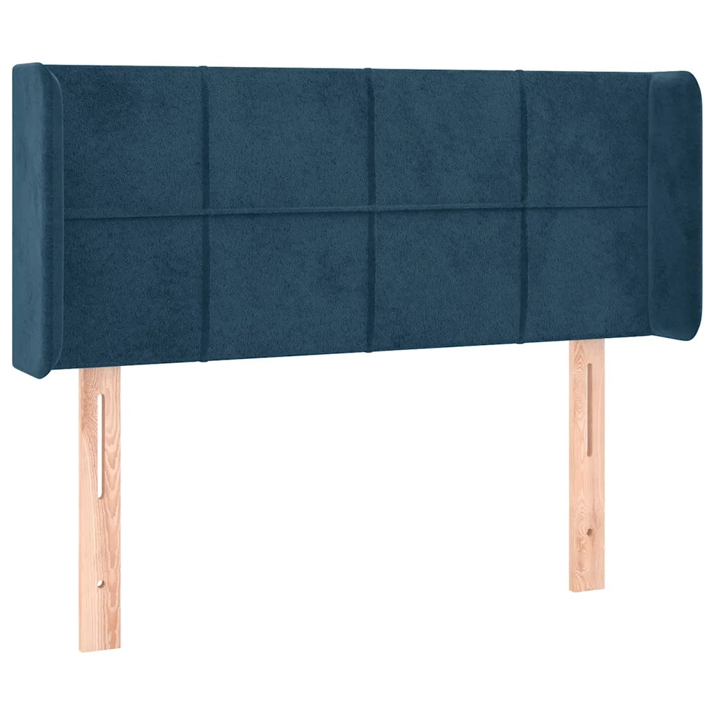 Testiera a LED-Testata con LED Blu scuro 93x16x78/88 cm in Velluto 944764