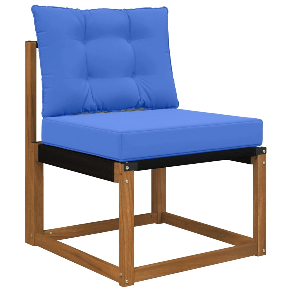 Cuscino per divano da esterno 2 pcs Blu Reale Poliestere