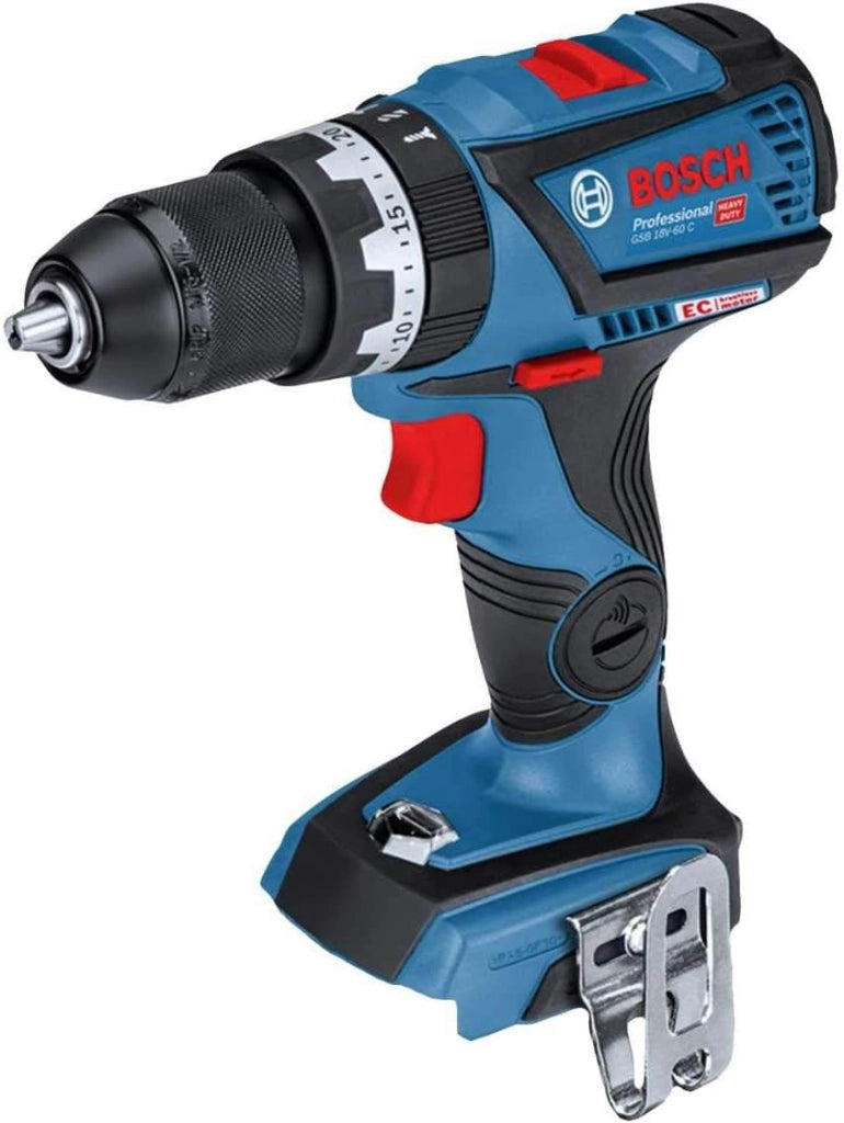 BOSCH Kit 18V BK2010BAG (Trapano a Percussione GSB 18V-60 C + Smerigliatrice GWS 18-125 V-LI + 2 Batterie di 4,0 Ah + Caricabatterie + Borsa)