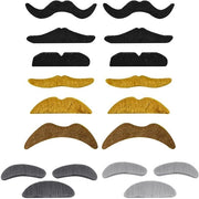 Accessori per barba 2 Set - Barbieri a effetto vela - Accessori a rotella - Accessori divertenti - Ciglia - Plastica leggera - Accessori divertenti per costume