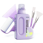 Kit di Pianificazione con Diamanti 480 ml, Grande Capacità Colla per Pianificazione con Diamanti Accessori per Adulti e Colla per Puzzoli Transparente