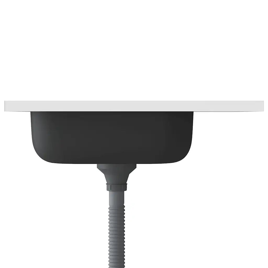 Lavello da Cucina con Scarico-Lavandino-Lavabo Argento 600x500x155 mm Acciaio