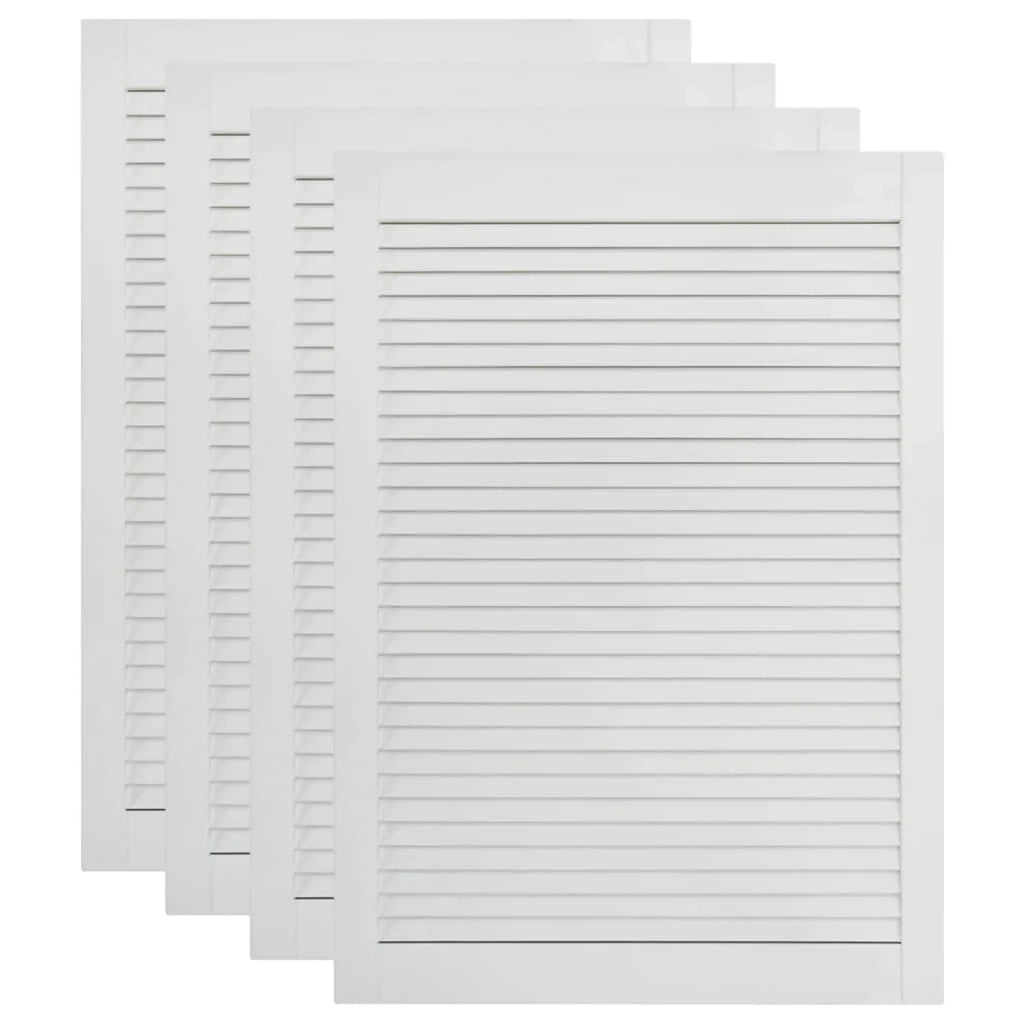 Ante a persiana a 4 pezzi legno massello di pino bianco 69 x 39,4 cm 02_0003932
