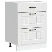 Mobile da cucina Lucca in legno composito bianco 60 x 46 x 81,5 cm con piedini regolabili design moderno 02_0050491