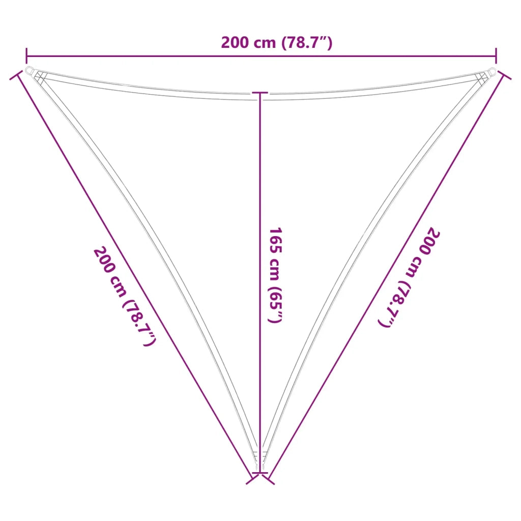 Vela da ombra solare Grigio chiaro e bianco 2 x 2 x 2 m