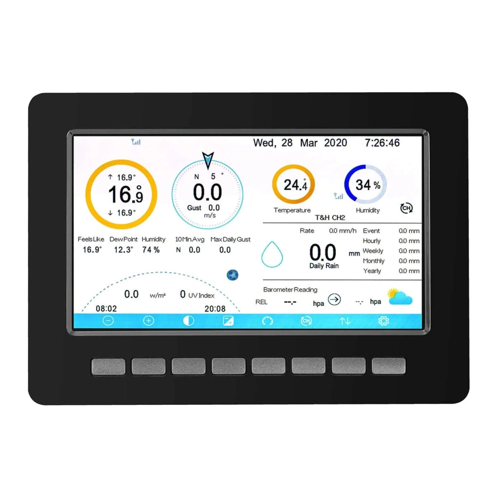 Stazione meteo connessa - LCD - 7" - USB - Sensore interno 14_0005532