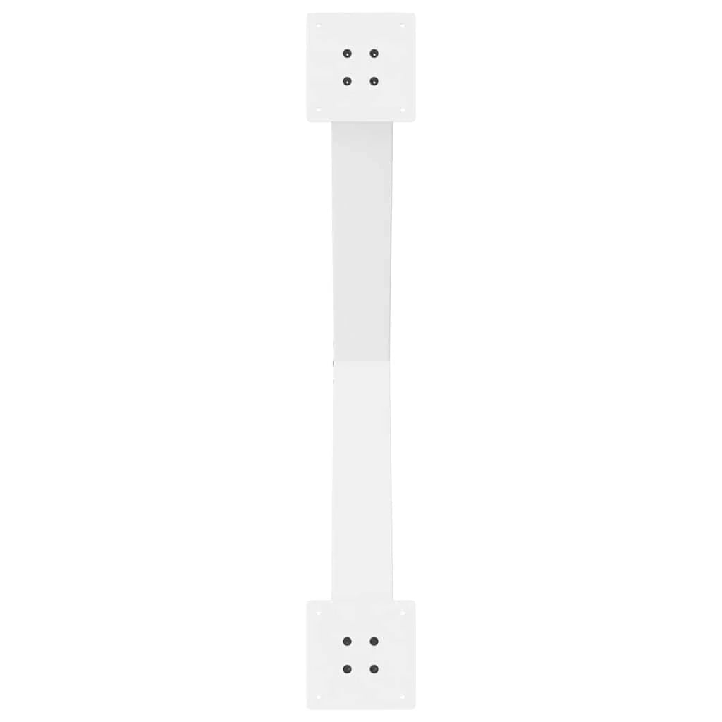 Set di 3 gambe per tavolo da pranzo a forma di X 90 x 72 cm supporto robusto stile moderno acciaio bianco 02_0057267