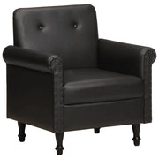 Poltrona a Pozzetto Nera in Vera Pelle cod mxl 21239