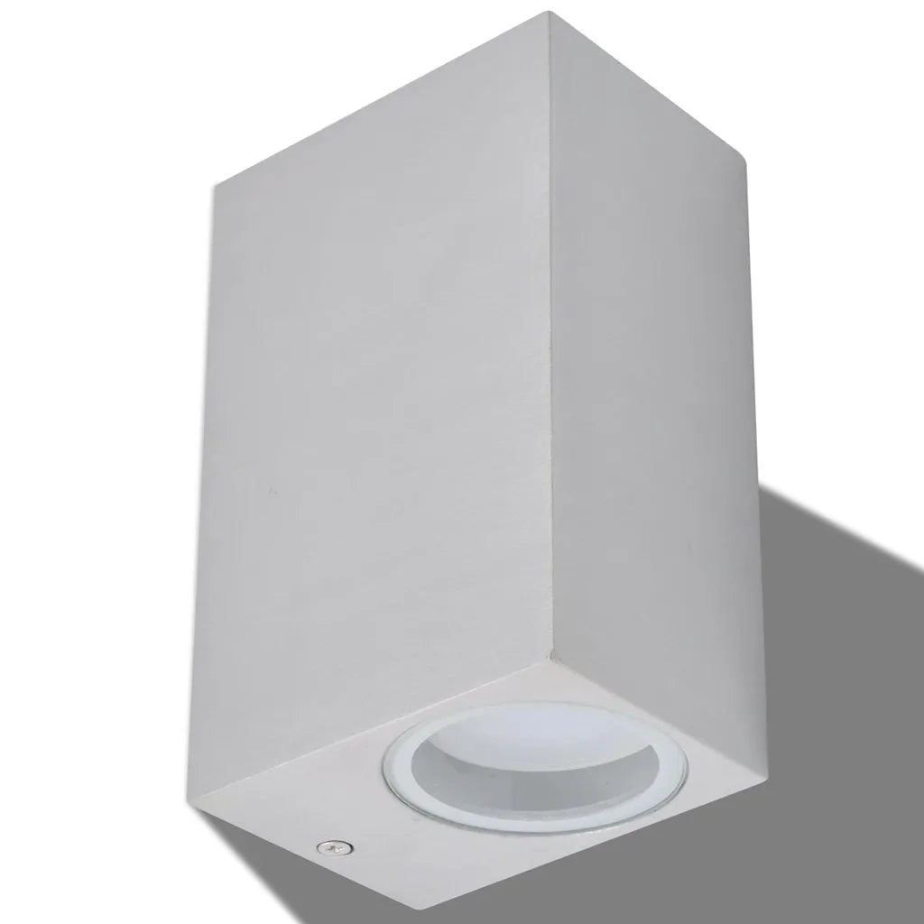 Applique LED da Parete Quadrata 2 pz Proiezione Alto/in Basso 42409