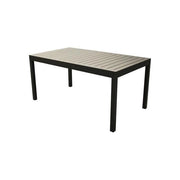 Amicasa Tavolo Alcamo Alluminio 160x90 cm Antracite