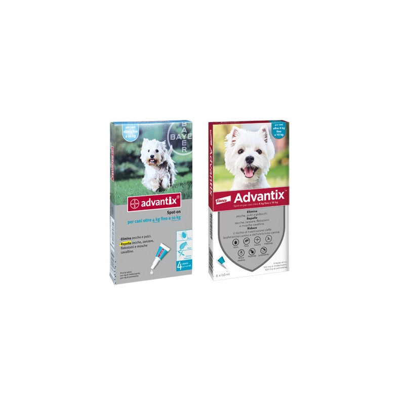 Advantix per cani 4–10 kg – 6 pipette da 1 ml – Protezione antiparassitaria