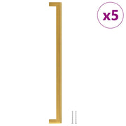 Maniglie per Mobili 5 pz Oro 320mm in Acciaio Inox CFW3596703
